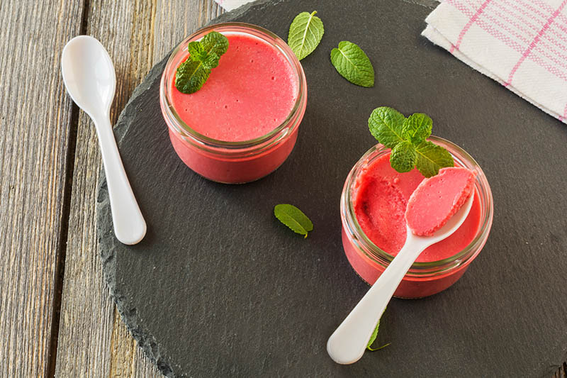 Mousse di fragole alla Menta