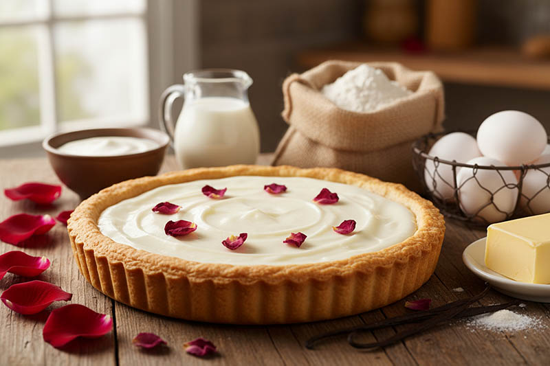 Crostata alle rose